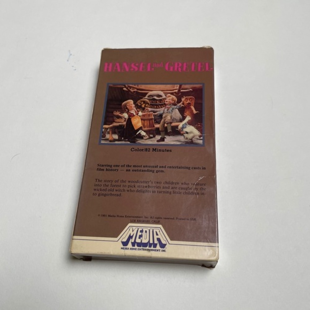 Hansel and Gretel VHS Tape Media Home Entertainment‎ Vintage Movie 1981 - Picture 2 of 3
